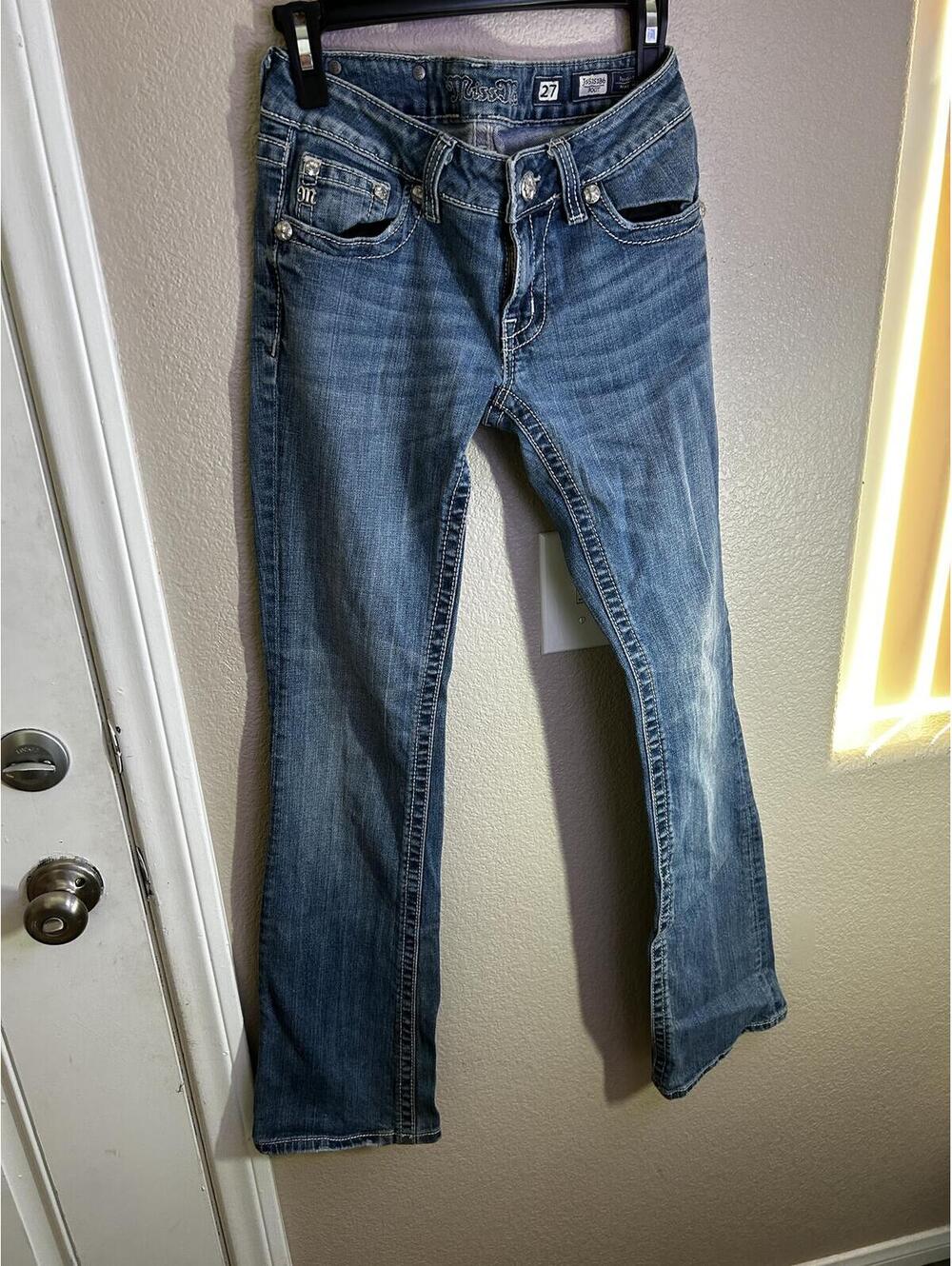 Miss Me Women's Boot Cut Jeans Size 27 Light Wash